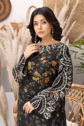 2-PC Printed Khaddar Shirt with Qlot Trouser CPM22-107